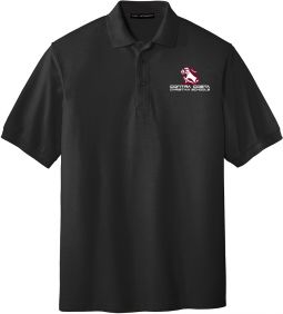 Port Authority Youth/Adult Silk Touch Polo, Black